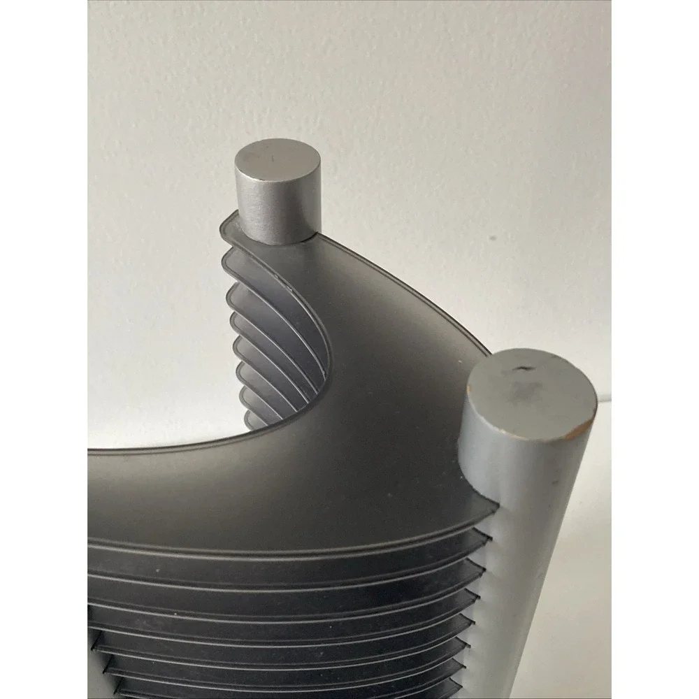 Vintage Y2K - 20 CD Stackable Tower Rack CD Holder Organizer Retro Gray